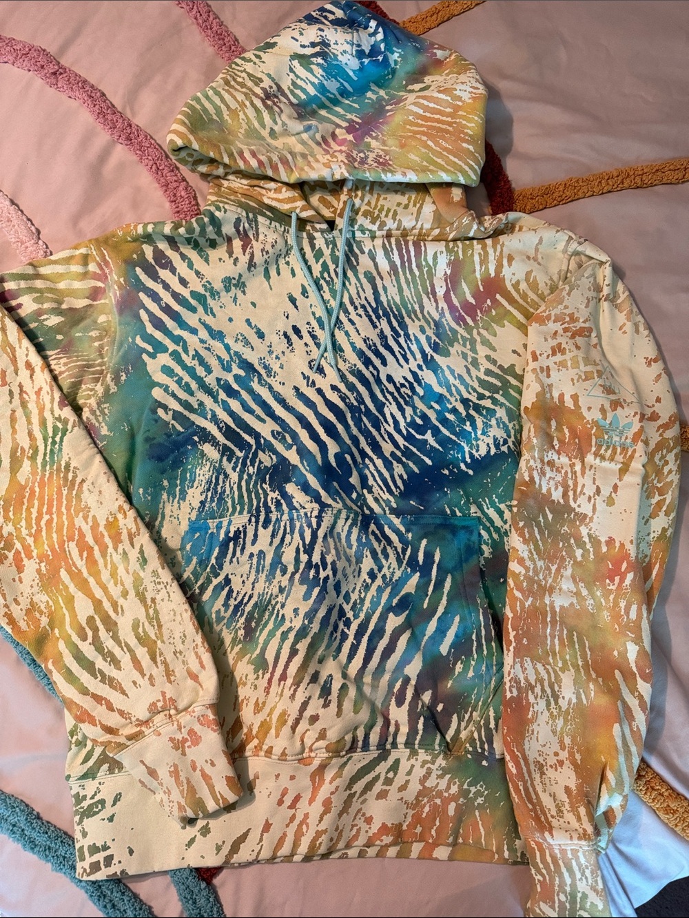 adidas Multicolor Tie-Dye Hooded Sweatshirt